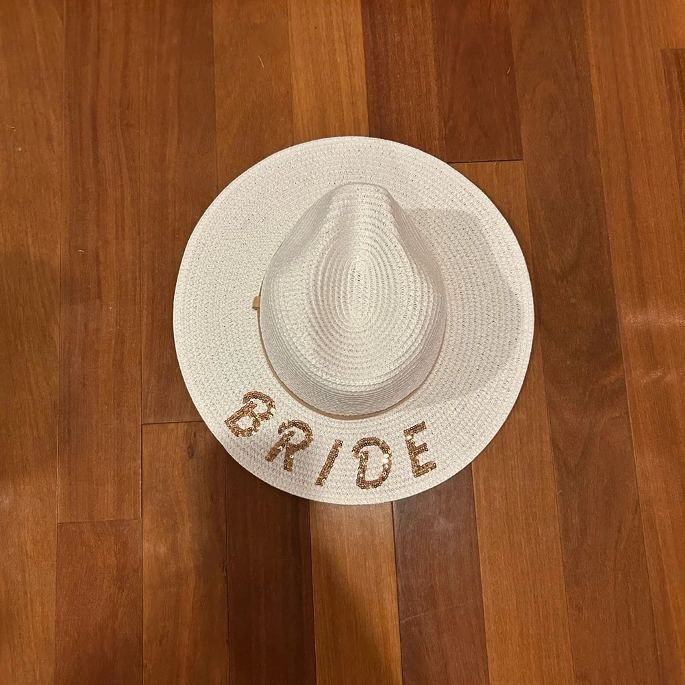 Simply Southern Women's Bride Straw Cowboy Hat